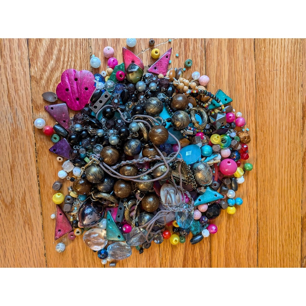 Jewelry Making Supplies Bulk Lot Loose Beads Charms Crafting DIY Multi Color